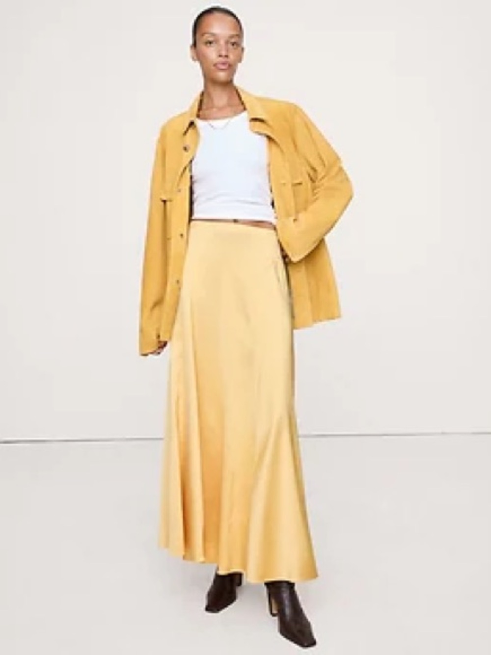 Banana Republic Stretch-Satin Maxi Skirt
817875